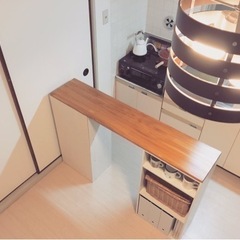 カラーボックス用カウンター　調理台