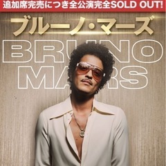 Bruno Mars ブルーノマーズ　1/16 S指定席 2枚連番　東京ドームの画像