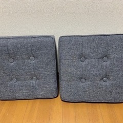 【引取限定】収納スツール ボックス 折りたたみ可能2コセット