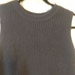 ★チャオパニック★M★ニットベスト★ネイビーの画像