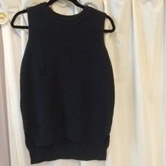 ★チャオパニック★M★ニットベスト★ネイビーの画像