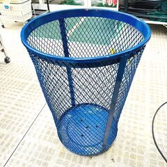 【家具・家電複数購入で割引可】ワイヤーバスケット ゴミ箱 ブルー...