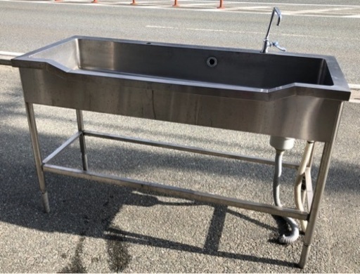 ⭐︎中古品　舟形1槽シンク　1500×600×920mm  厨房用品⭐︎