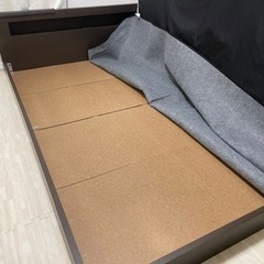 【成立済】ダブルベッド フレーム マットレスの画像