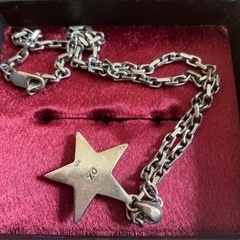 シルバー　ネックレス　星