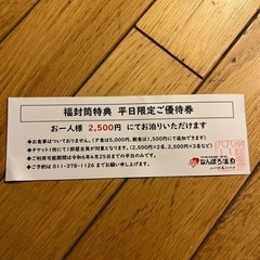 温泉　チケット