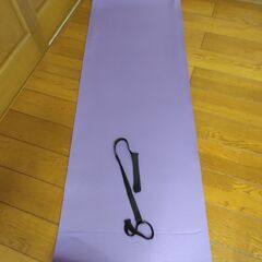 ヨガマット 60㎝×182㎝　厚み1㎝　ピラティス マット バン...