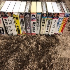 男性演歌歌手など歌詞付きカセットテープの画像
