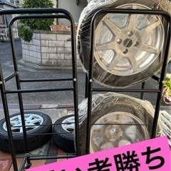 【再値下げ！】トゥインゴ等　スタッドレスタイヤ　ホイール付4本　...