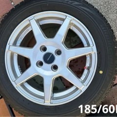 【再値下げ！】トゥインゴ等　スタッドレスタイヤ　ホイール付4本　ブリヂストン VRXの画像