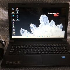 レノボ　Lenovo B590 / 最新Windows11＆Office2010インストール済/大画面15.6インチWXGA光沢LED液晶 / Wi-Fi内蔵 / Webカメラ内蔵 / DVDスーパーマルチドライブ搭載 /バッテリー使用可 /中古美品で即使用可の画像