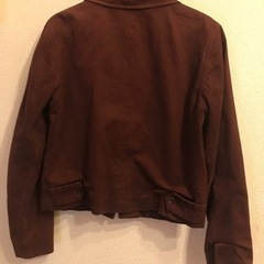 【処分価格】アニエス・ベー　agnes b. パリス　エンジ色ジッパージャケットの画像