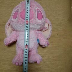 動くぬいぐるみ スティッチ 27cm程　ピンク