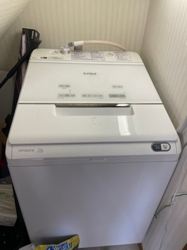値下げ！購入後3年使用のみ！脅威の12キロ！毎年業者にて清掃済み！ドラムに買い替えの為！