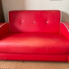 【終了】赤いラブソファ【差し上げます】