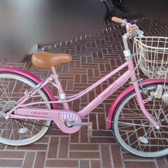 ★終了★　自転車 22インチ 女の子 ピンク(訳あり)の画像