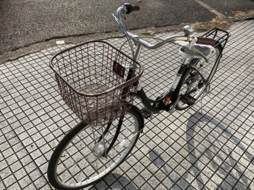 【26インチ自転車】美品❗️外装6段変速　LEDオートライト付　前後タイヤ　サドル新品❗️若林自転車　膳所店　SALE中❗️