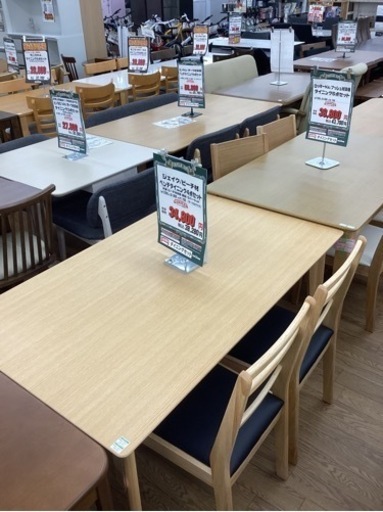 KA-16【新入荷　アウトレット】ジェイク/ビーチ材　ベンチダイニング4点セット　ナチュラル