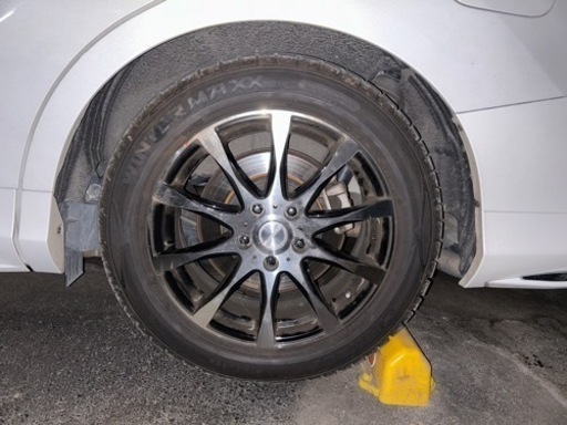 スタットレスタイヤ215/55/17 オデッセイ　アルミホイル付4本セット