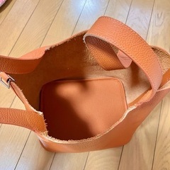 ピコタン風　レザーバッグの画像