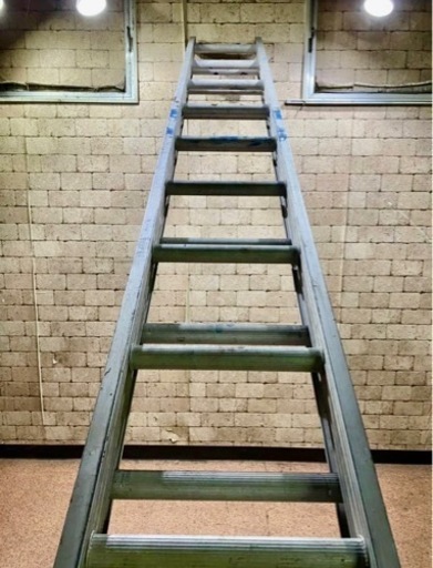 長谷川工業 2連はしご M-45 ハセガワ アルミ合金製伸縮形2連梯子 脚立 重量19.8kg 全長8.2m