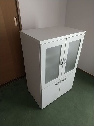 【さいたま市内配送無料】小型食器棚 90センチ汚れキズあり中古品