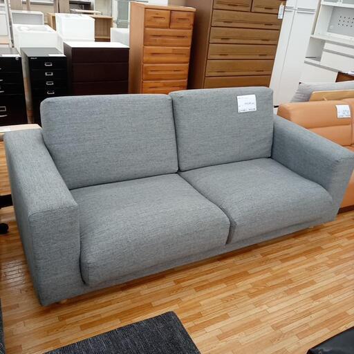 ★ジモティ割あり★ 無印良品　2人掛けソファー　グレー　クリーニング済　YJ1280