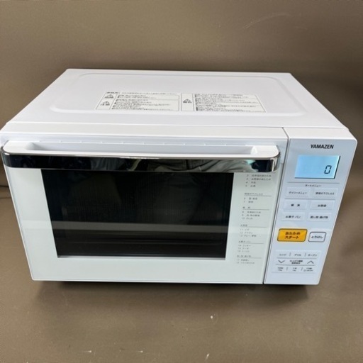 2020年製 オーブンレンジ 山善 YRJ-F181V-W 庫内フラット　電子レンジ 白 ホワイト 18L