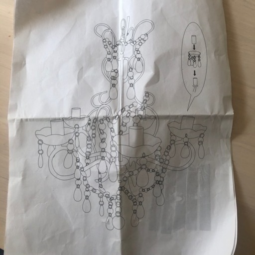 シャンデリア (高さ40cm)