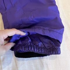 【美品】スキーウエア上下　130　女の子　パープルの画像