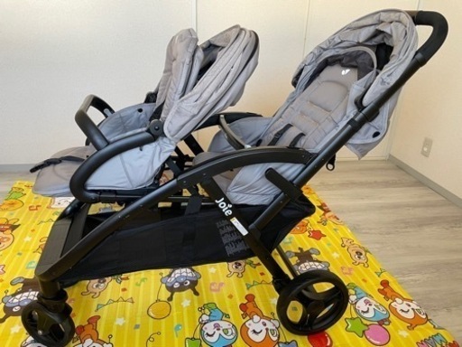 Joie(ジョイー) 二人乗りベビーカー Evalite Duo エヴァライトデュオ グレーフランネル