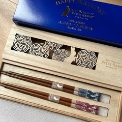 ピーターラビット 桐の箱入り 夫婦箸 新品