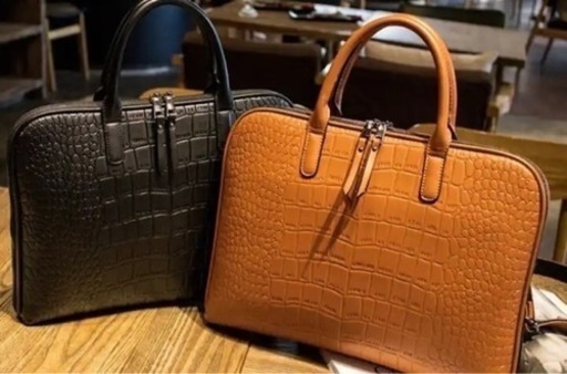 新春特別セール　ハンドバッグ　クロコダイル　2color  韓国ファッション　ブラック