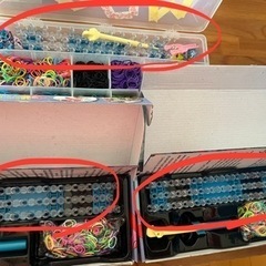 【お値引しました】ルームバンド Loom Band ゴム ブレスレット 工作の画像