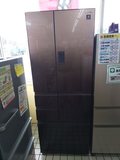 シャープ 6ドア冷蔵庫 502L SJ-AF50F 2019 N23-1346 高く買取るゾウ八幡西店