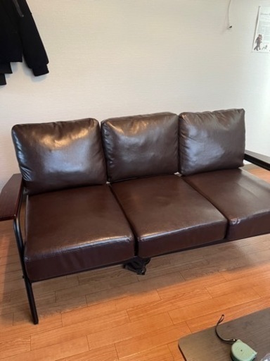 Basquiat 3人掛けソファ PVCレザータイプ