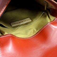 SOMES レザー ショルダーバッグ レッド/赤 ソメスサドル レディース 馬具 蹄 スクエア 鞄 札幌市 中央区 南12条の画像
