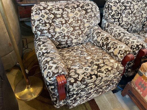 アンティーク/シングルソファ/応接チェア/椅子/レトロ/ビンテージ/②