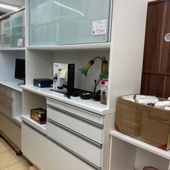 食器棚 キッチンボード 白　ホワイト  【6番】