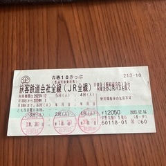 青春18きっぷ　2回分　7日まで