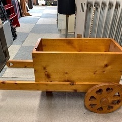 木製2輪車　プランター