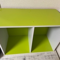 パステルグリーンのカラーボックス