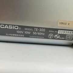 管K-89【愛知県一宮市から】【平日もお渡しできます！】カシオレジスター TE-300 電子レジスタCASIO 部門 鍵付き カシオ計算機株式会社の画像