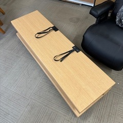 【超美品‼️】北欧風♪ 160cm幅ローボード テレビ台 収納家具 格子デザイン 木目調ライトブラウン♪の画像