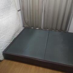 【決まりました】ダブルベッドフレーム　茶色の画像