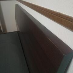 【決まりました】ダブルベッドフレーム　茶色の画像