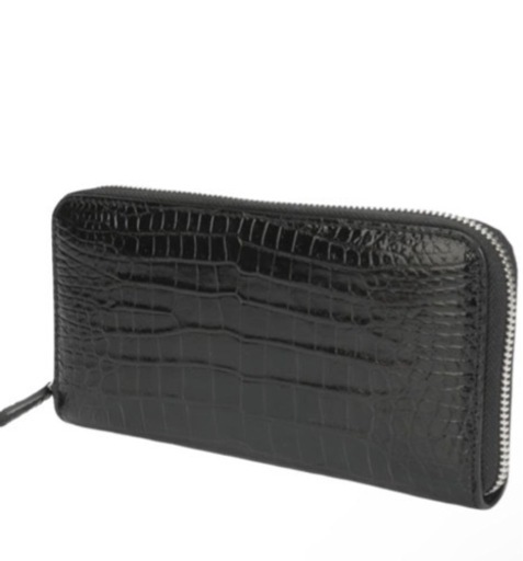 新春特別セール　長財布　クロコダイル　ブラック高見え　オシャレ