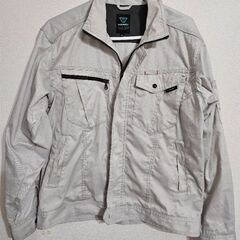 最終値下【今月で処分】長袖 作業着 グレー XL