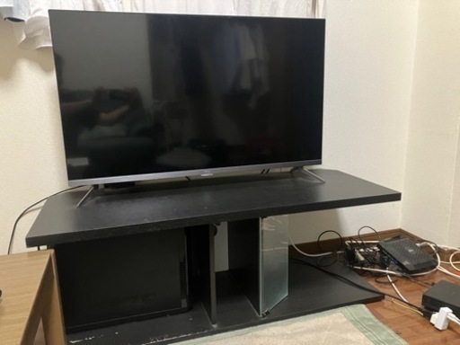 【決まりました】43インチandroid TV 43P8B+ローボードセット