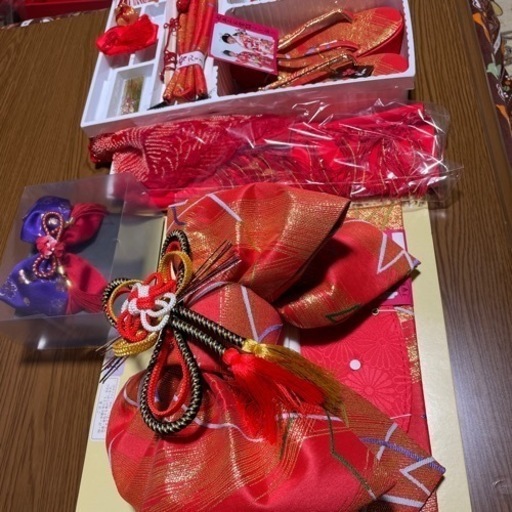 【お取引先決まりました】女の子七五三！新品未使用！緑色/一式セット